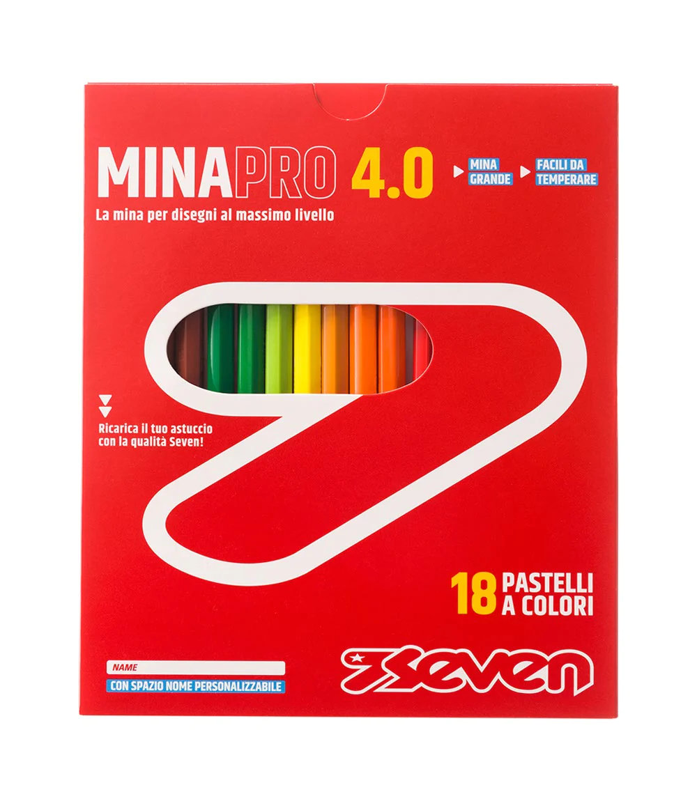 Featured image for “Matite Colorate Seven MINAPRO Mina 4.0 mm Confezioni”