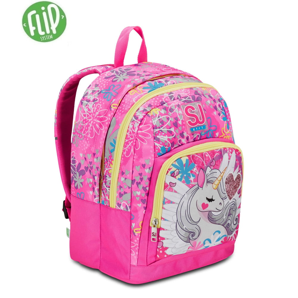 zaino bambina sj advanced unicorn led girl unicorno 1