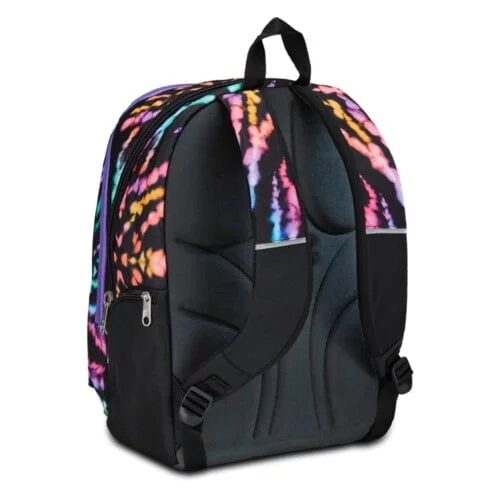 Zaino Scuola Seven Advanced Detach - Scomparto Anteriore Staccabile, Porta PC, Tante Tasc, Colore Nero Fucsia