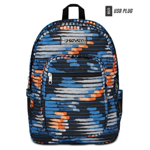 zaino seven freethink bambino arancio blu
