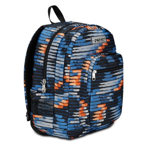 Zaino SEVEN Freethink Arancio Blu con USB PLUG - immagine 3