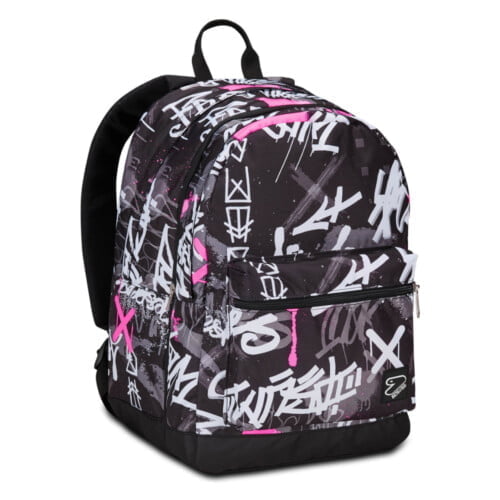 Zaino SEVEN pro XXL DETACH Reversibile Graffiti Rosa - immagine 3