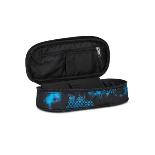Astuccio Bustina Seven Portapenne Round PIXELSPHERE Blu Nero - immagine 2