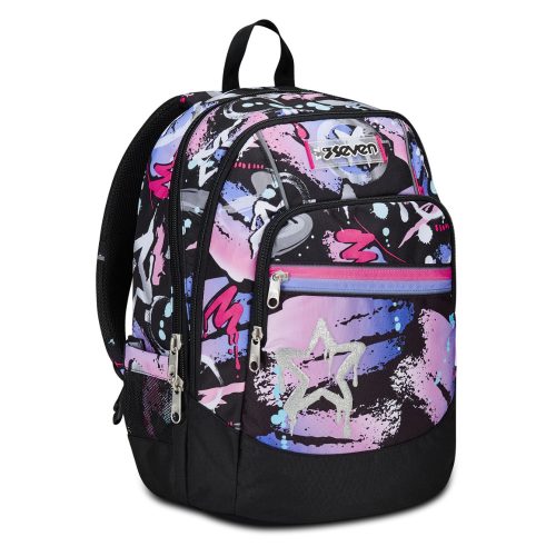 zaino seven ragazza rosa nero 9