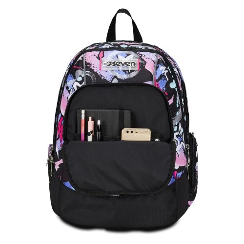 zaino seven ragazza rosa nero 5