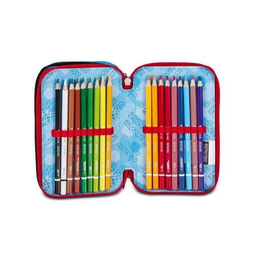 astuccio scuola elementare 3 scomparti 4