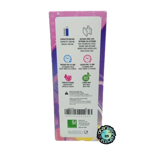 Borraccia SJ Termica 500ml con Cannuccia Bambina CONIGLIETTO - immagine 7