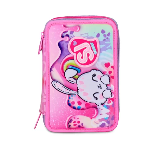 Astuccio SJ 3 ZIP - CONIGLIETTO - Fantasys Girl Bambina - immagine 2