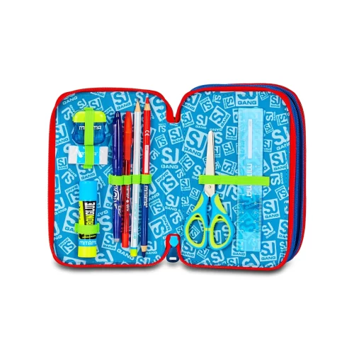Astuccio SJ 3 ZIP Bambino - MOSTRO - Fantasys Boy - immagine 3