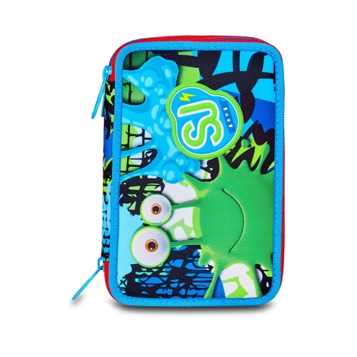 Astuccio SJ 3 ZIP Bambino - MOSTRO - Fantasys Boy - immagine 6