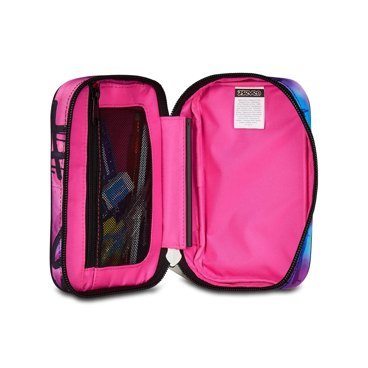 Astuccio SEVEN Speed Pad New - SPRINT PAINT GIRL - Con Ganci, Tasca e Scomparto Estraibile - immagine 6
