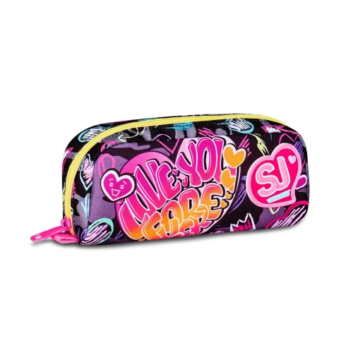Bustina SJ Portapenne - CUORE - GAME LED GIRL Bambina