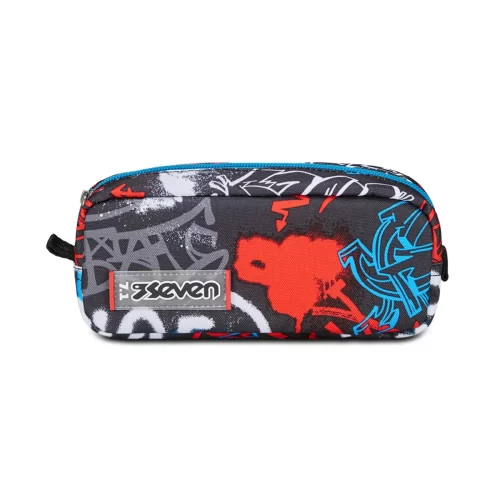 Astuccio Bustina SEVEN Portapenne DOPPIO - HALF STREET - Graffiti - immagine 3