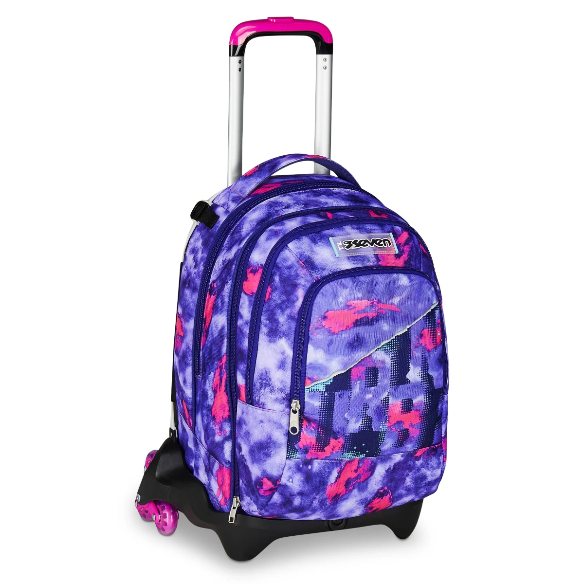 Trolley SEVEN Separabile 3 RUOTE DETACH - EXTRA GRANDE - Shady Dye Girl - immagine 3
