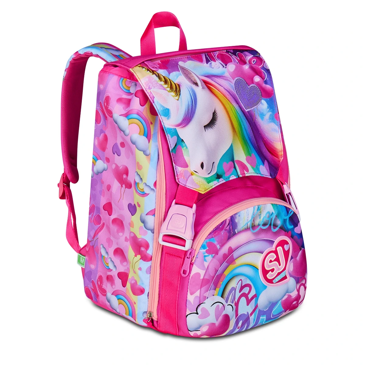 Zaino SJ Estensibile Big Bambina - FLYUNICORN GIRL - Unicorno Con Ali - immagine 4