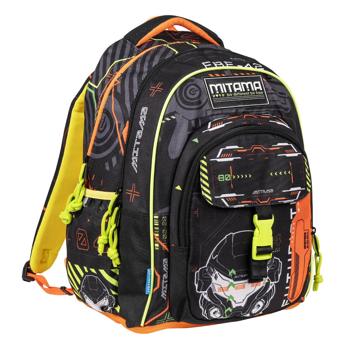 Featured image for “Zaino MITAMA Tondo New Plus Bambino - FLUO BATTLE -”
