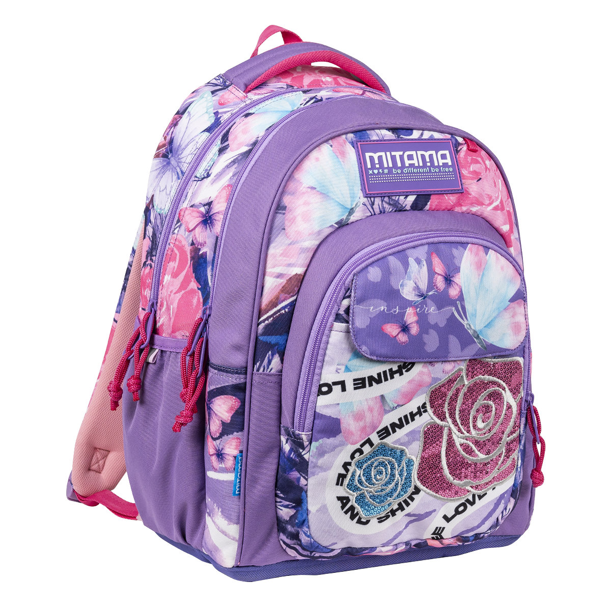 Featured image for “Zaino MITAMA Tondo New Plus Bambina - LOVE&SHINE -”