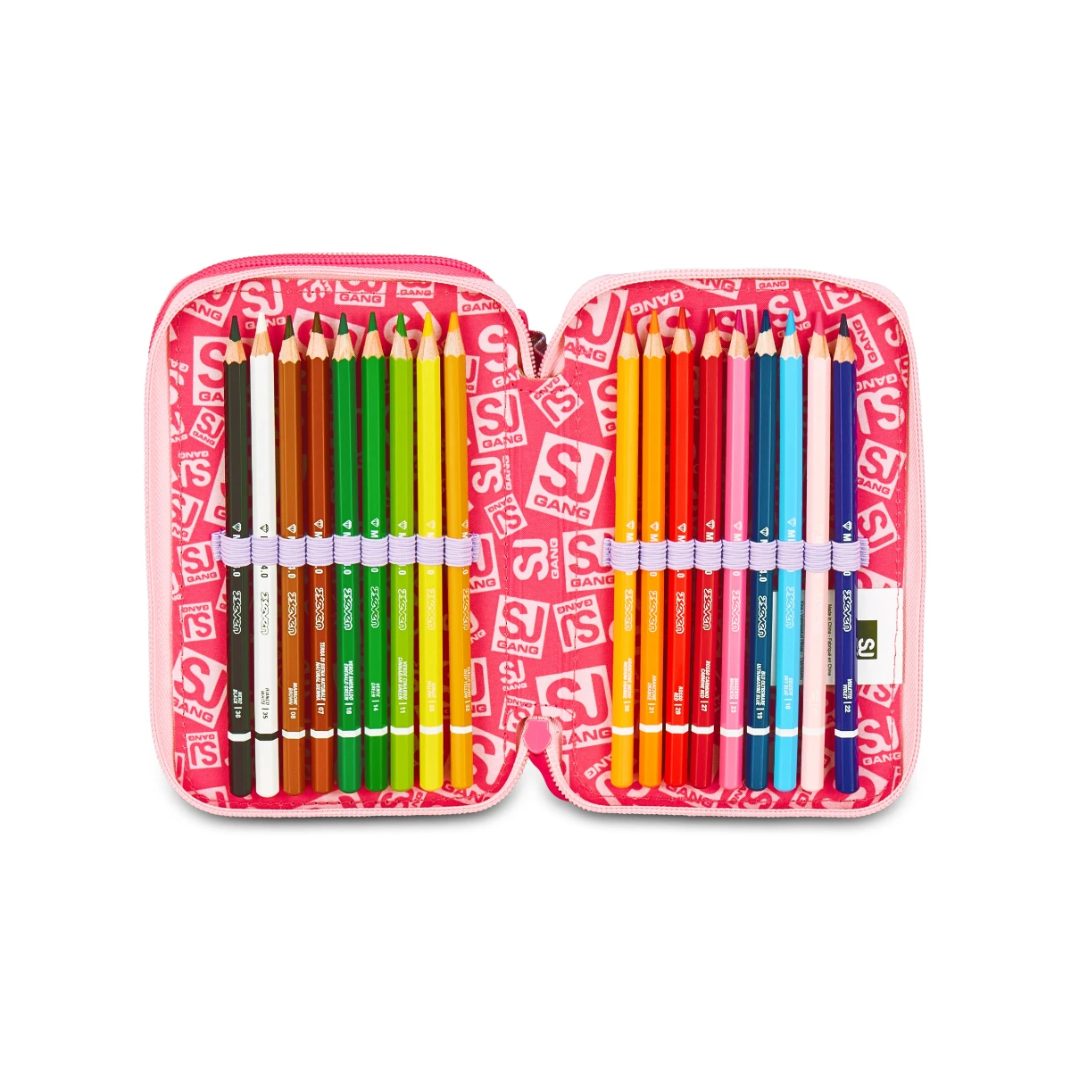 Astuccio SJ 3 ZIP - GATTO ROSA - Cat Led Girl Bambina - immagine 6