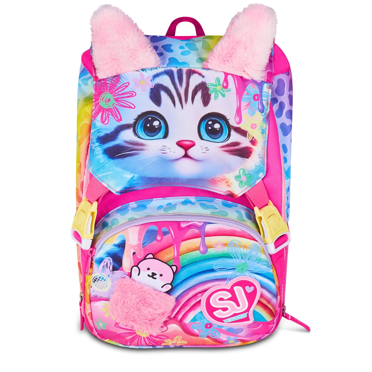 Zaino SJ Estensibile Big Bambina - CAT and AIR - Gattino Orecchiette Su e Giu - immagine 2