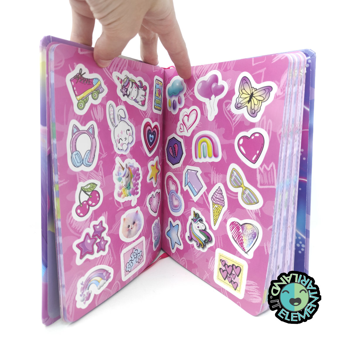 diario scuola con stickers sj