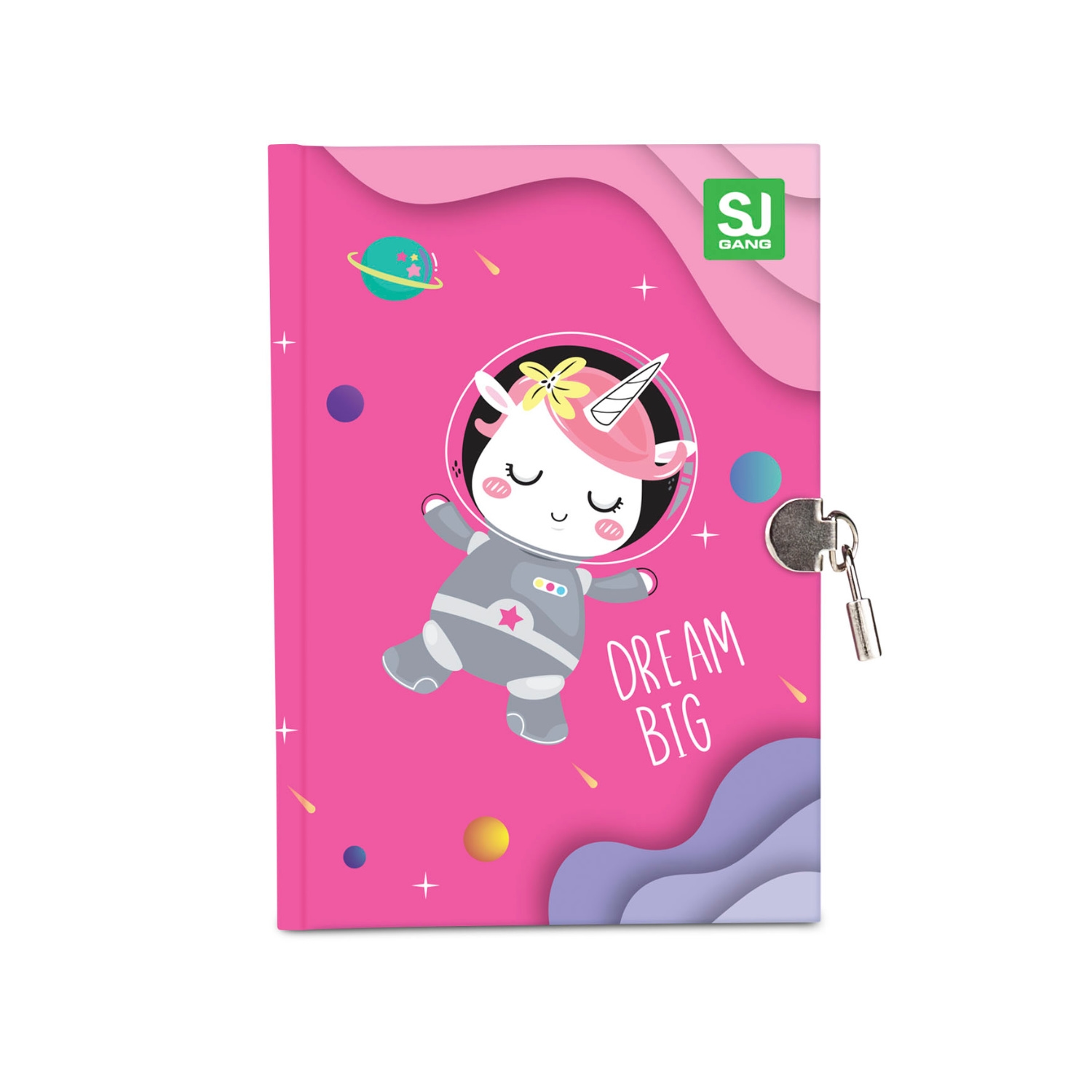 Diario Segreto Con Lucchetto SJ UNICORNO Rosa - immagine 2