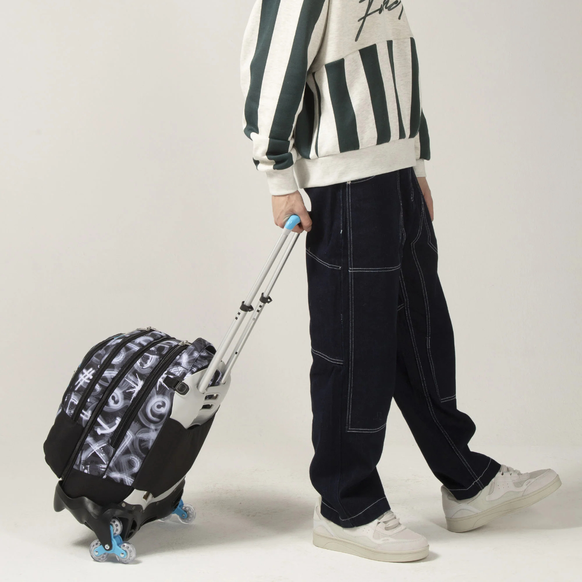 Trolley SEVEN Separabile 3 RUOTE DETACH - EXTRA GRANDE - Graffiti Boy - immagine 12