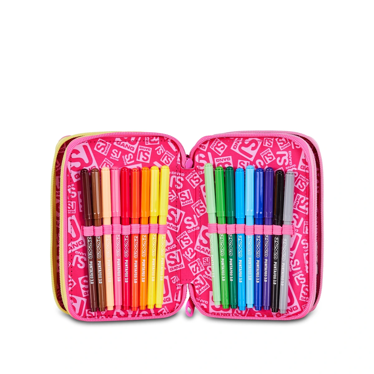 Astuccio SJ 3 ZIP - SOFT POUCH GIRL - Arcobaleno Bambina - immagine 7