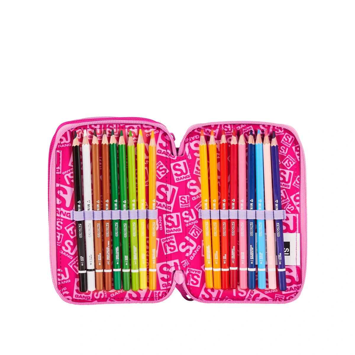 Astuccio SJ 3 ZIP - SOFT POUCH GIRL - Arcobaleno Bambina - immagine 6