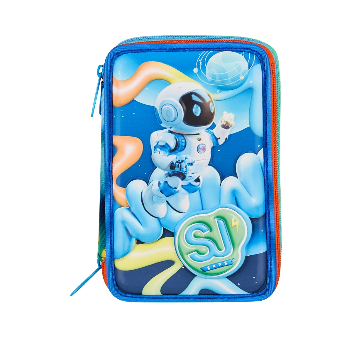 Astuccio SJ 3 ZIP - SPACE RIDE - Spazio Astronauta 3D Bambino - immagine 3