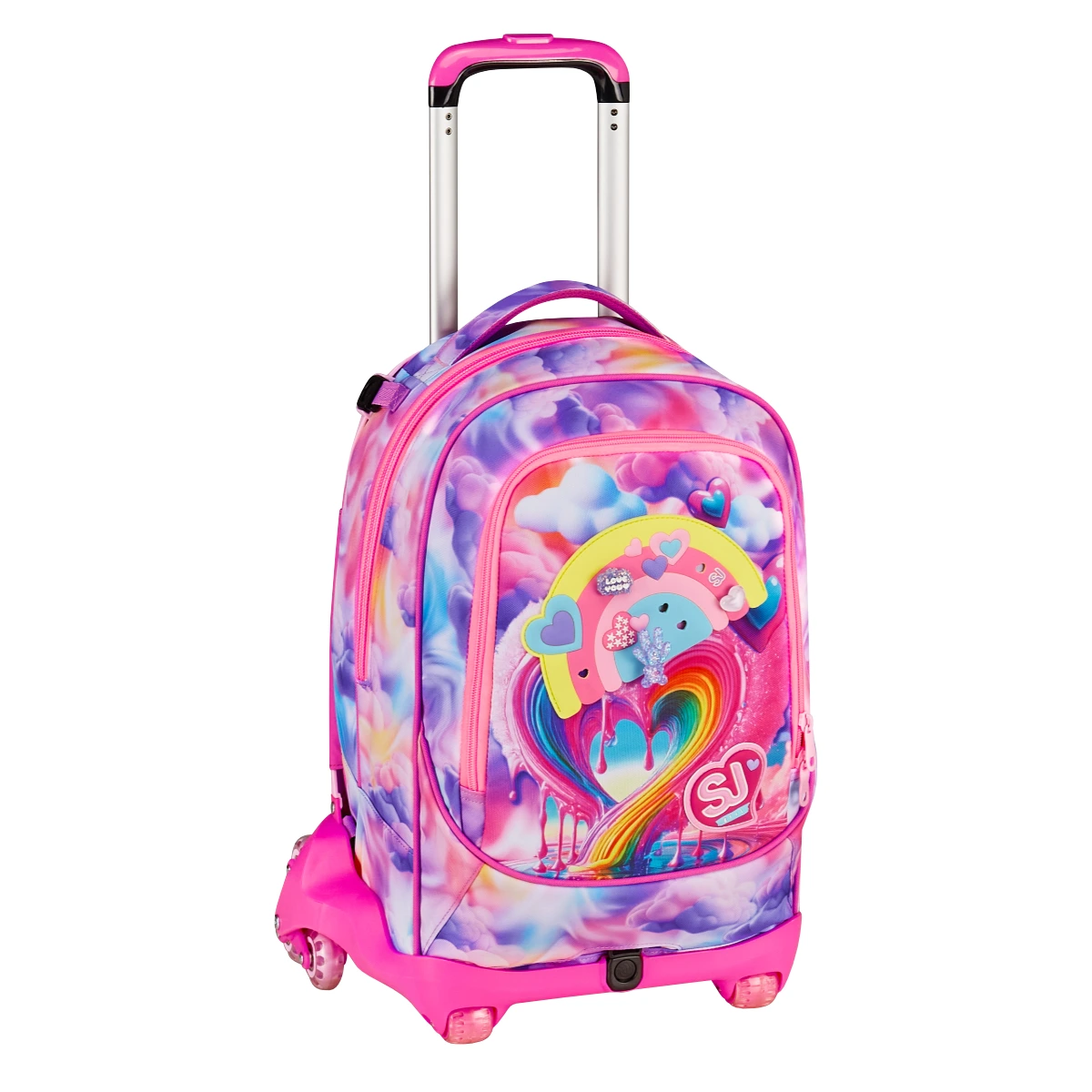Trolley SJ Separabile 8 RUOTE - JOYFUL PINS - Arcobaleno Bambina - immagine 2