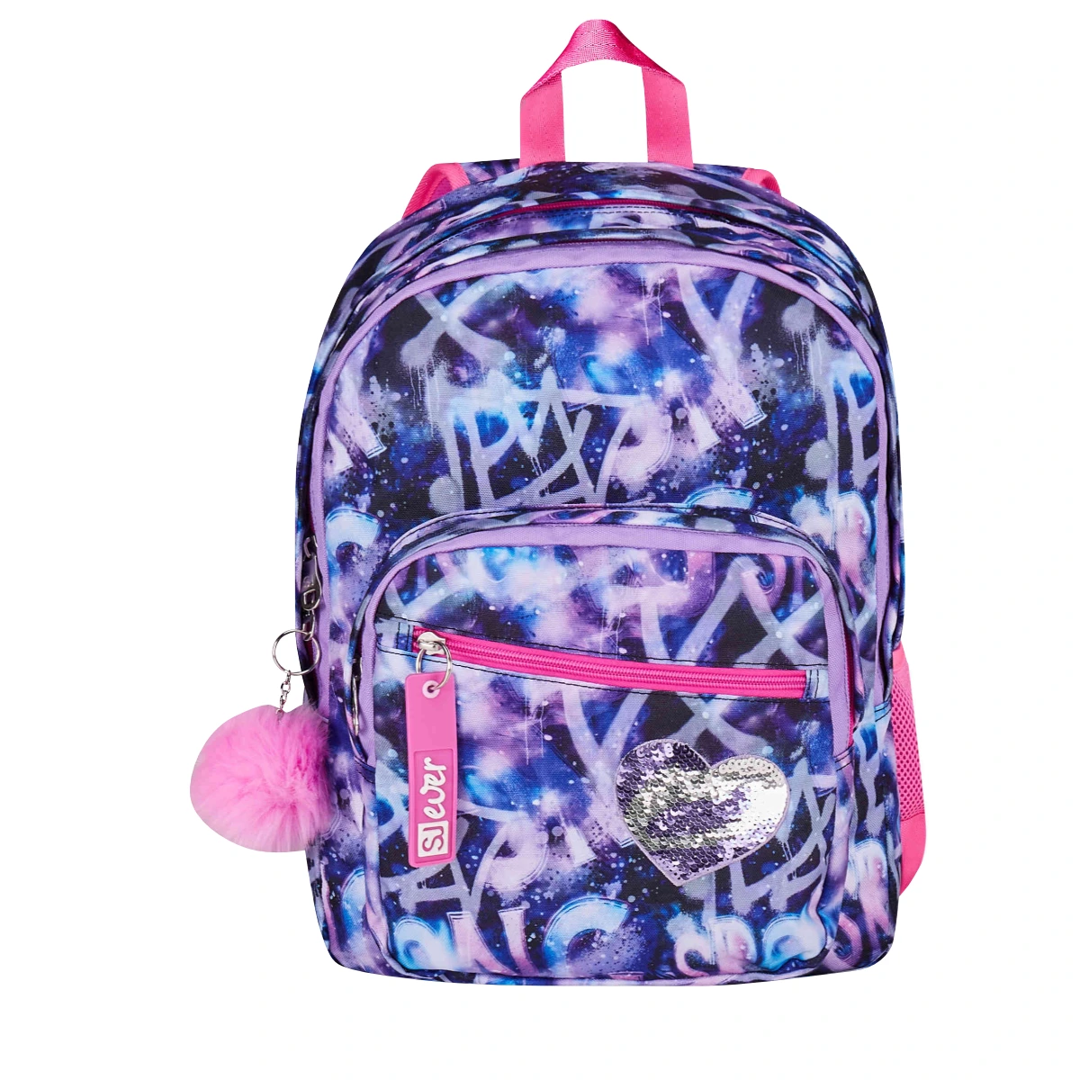 PACCHETTO Zaino + Astuccio SJ Ever Bambina - MULTIVIOLET - - immagine 2