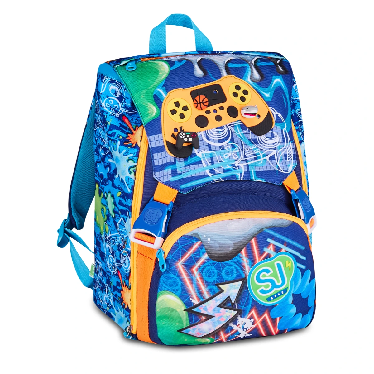 Zaino SJ Estensibile Big Bambino - JOYFUL PINS BOY - Joystick con PINS Attacca Stacca - immagine 2