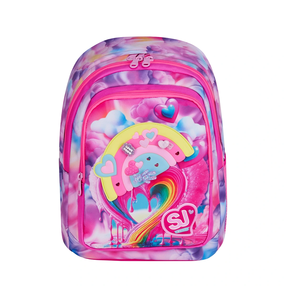 Featured image for “Zaino SJ Advanced Bambina - JOYFUL PINS GIRL - Arcobaleno PINS Attacca Stacca”