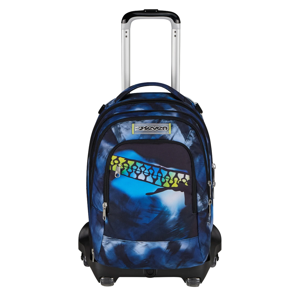 Trolley SEVEN Separabile 8 RUOTE DETACH - EXTRA GRANDE - Blu Fusion - immagine 2