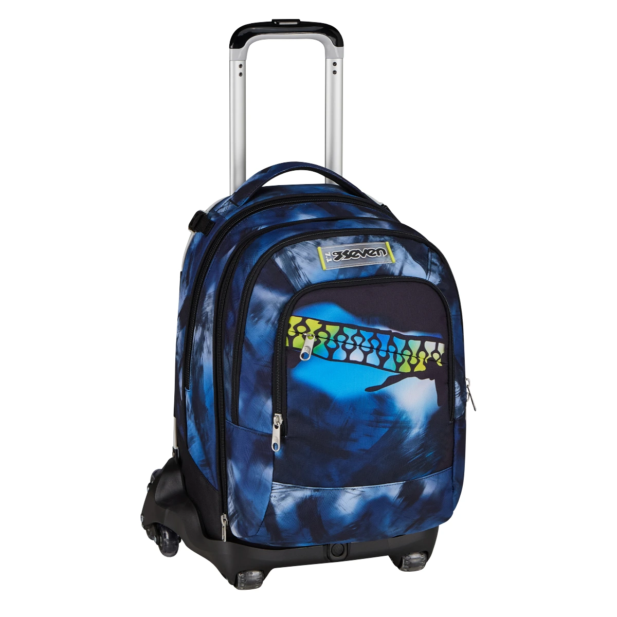 Trolley SEVEN Separabile 8 RUOTE DETACH - EXTRA GRANDE - Blu Fusion - immagine 3