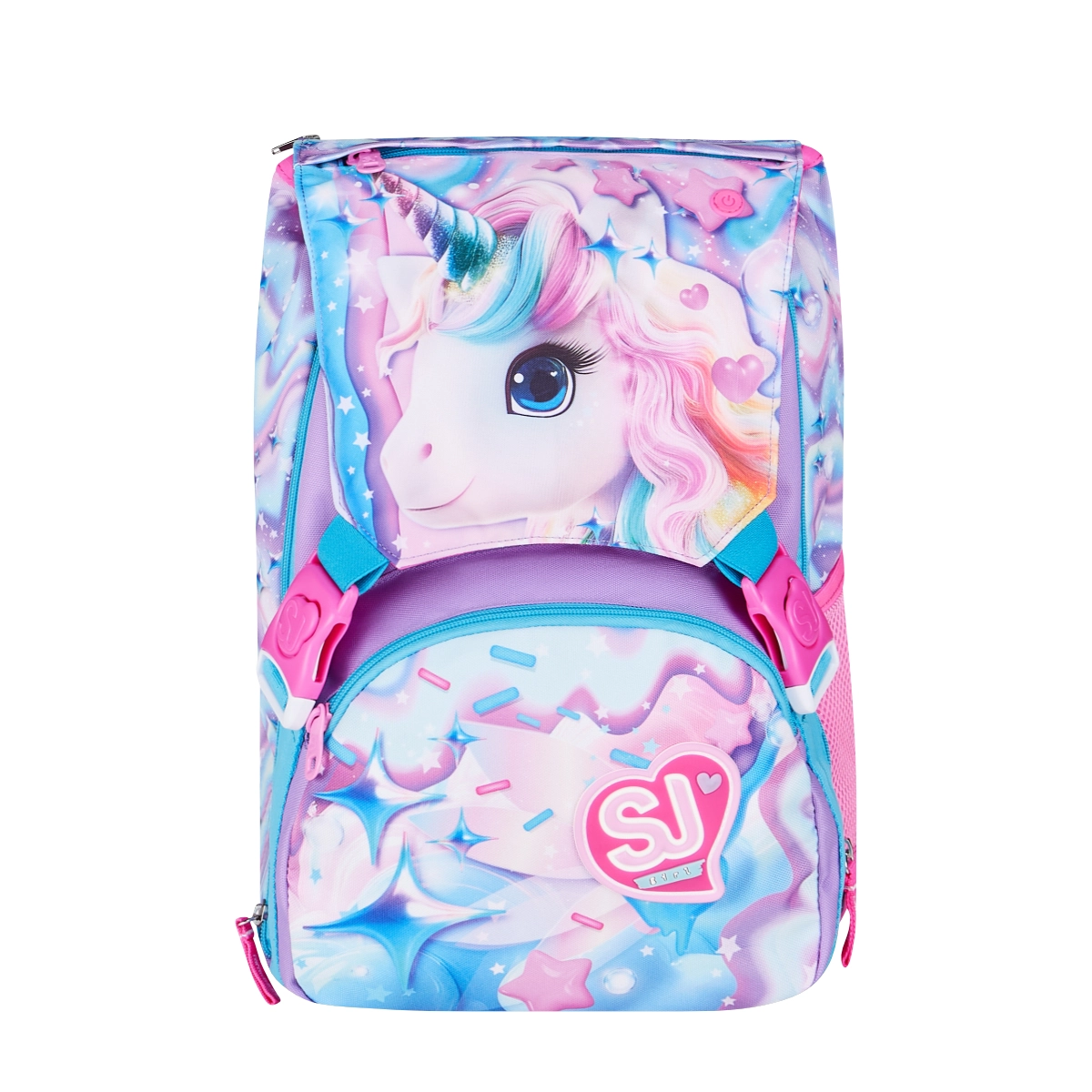Featured image for “Zaino SJ Estensibile Big Bambina - LED UNICORN GIRL - Unicorno Luminoso”