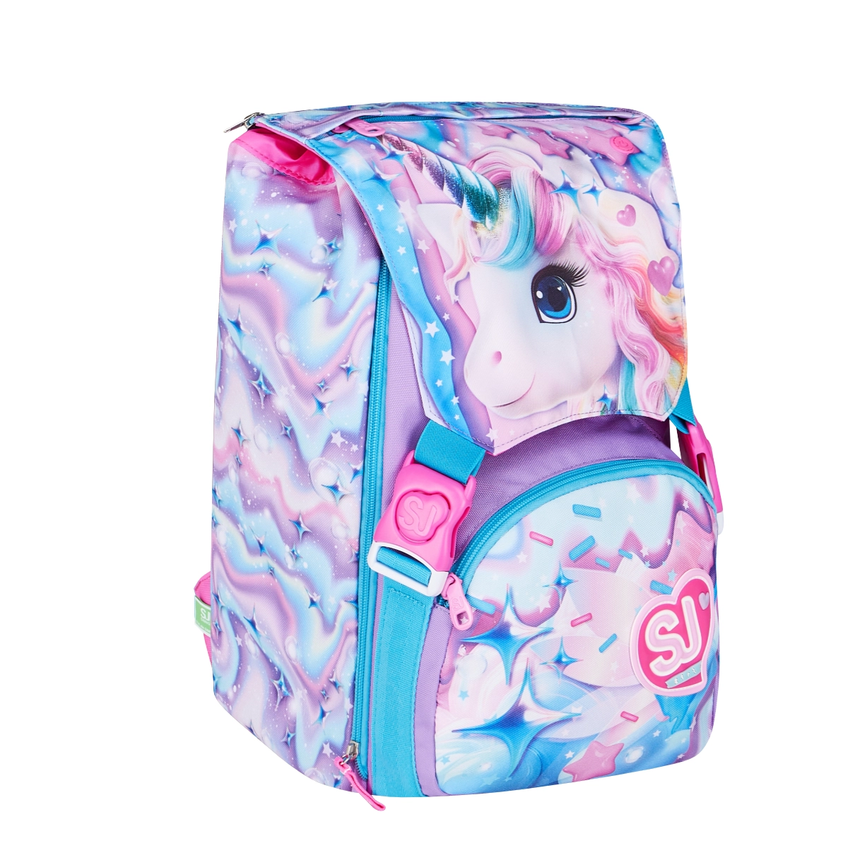 Zaino SJ Estensibile Big Bambina - LED UNICORN GIRL - Unicorno Luminoso - immagine 3