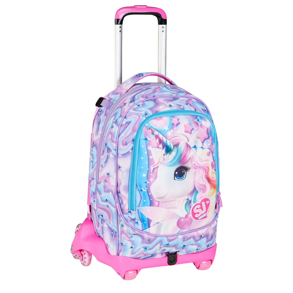 Trolley SJ Separabile 8 RUOTE - GLOW UNICORN GIRL- Unicorno Bambina - immagine 2